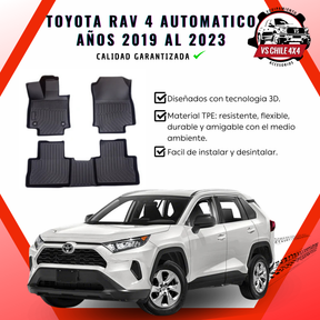 Pisos Calce Perfecto TOYOTA RAV 4 Automática años 2019 al 2023