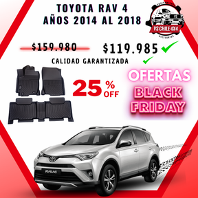 Pisos Calce Perfecto Toyota RAV4 RAV 4 años 2014 al 2018