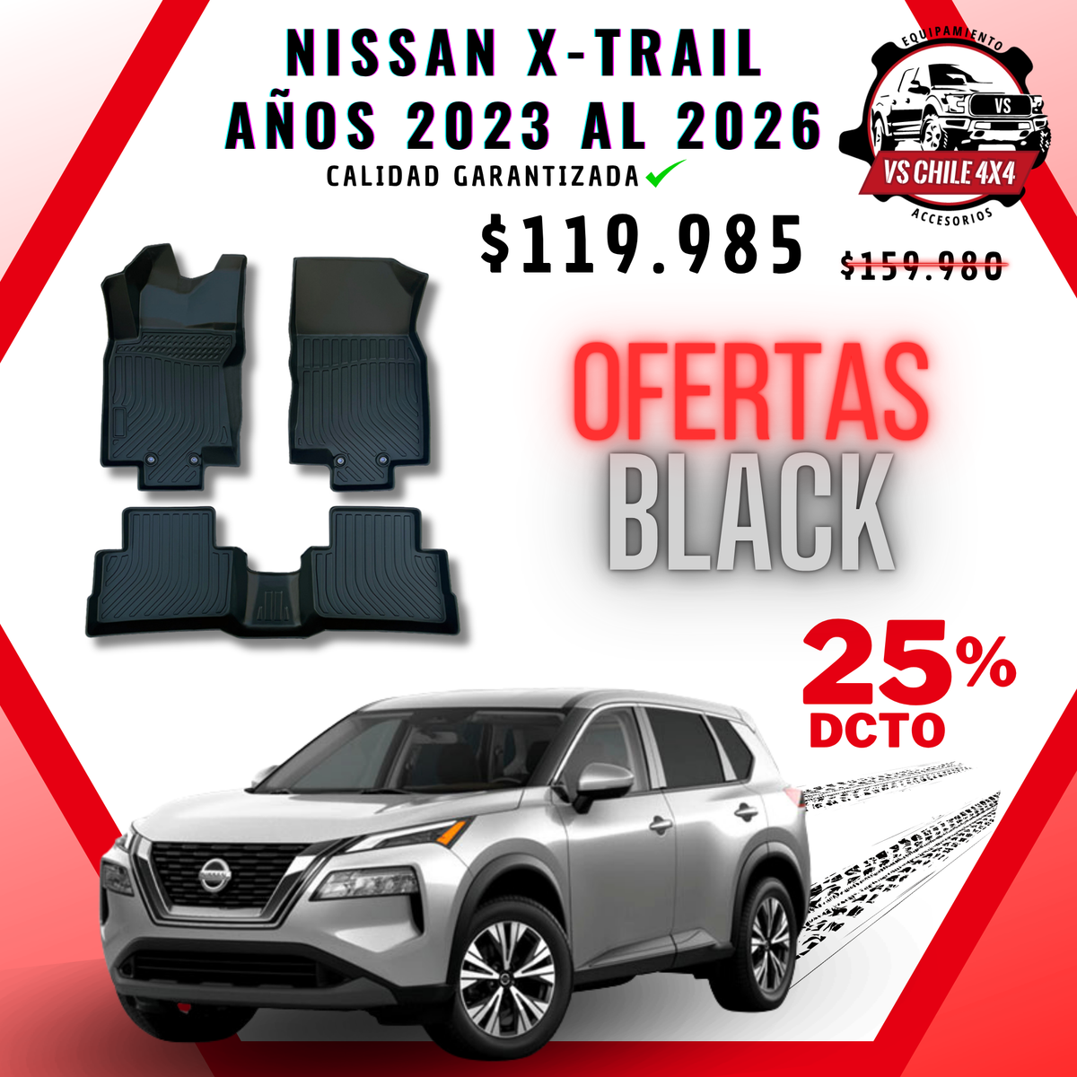 Pisos Calce Perfecto Nissan Xtrail X-trail 2023 al 2026