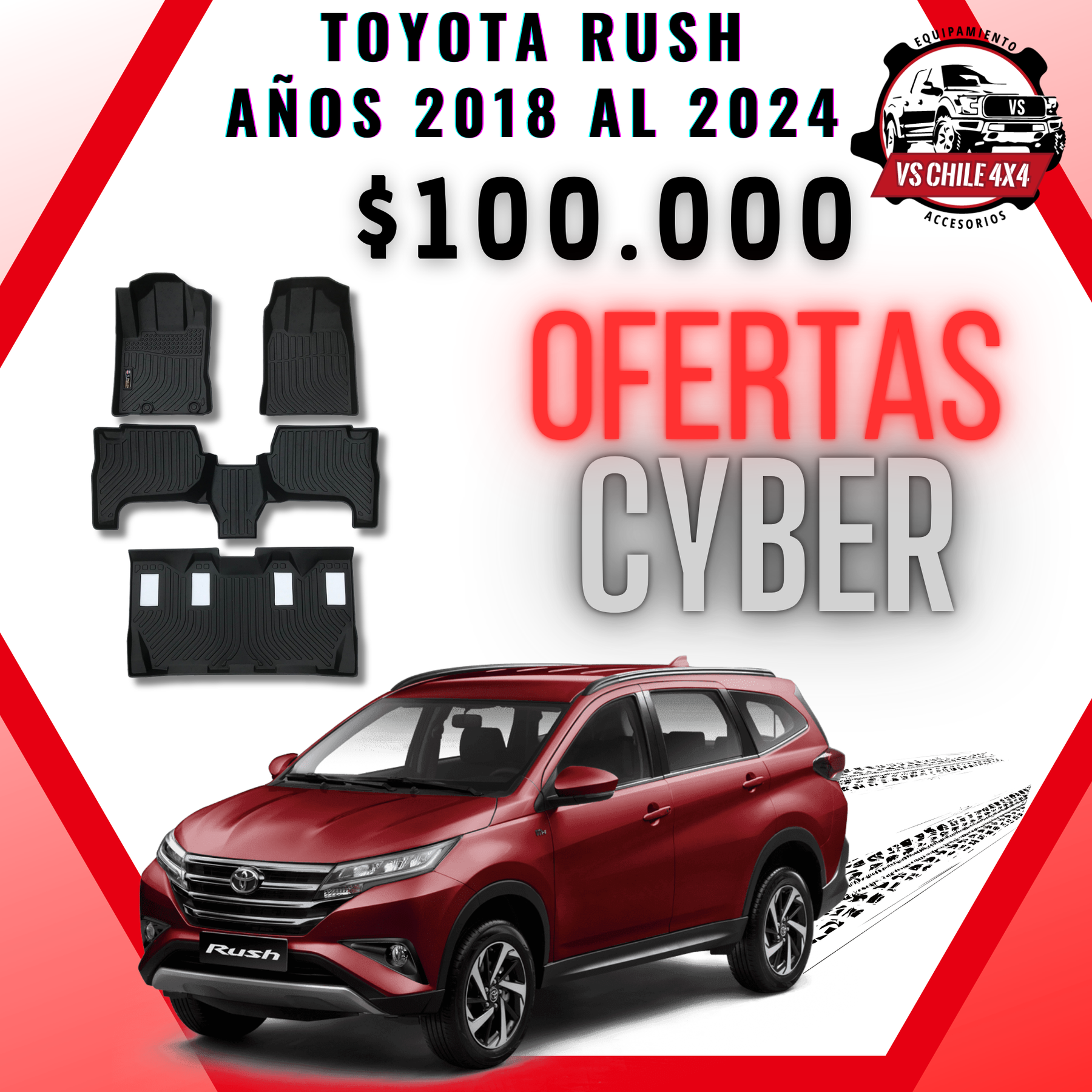 Pisos Calce Perfecto TOYOTA RUSH 2018-2024
