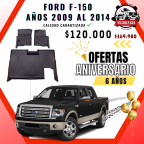 Pisos Calce Perfecto Ford F150 Doble Cabina (2009 - 2014)