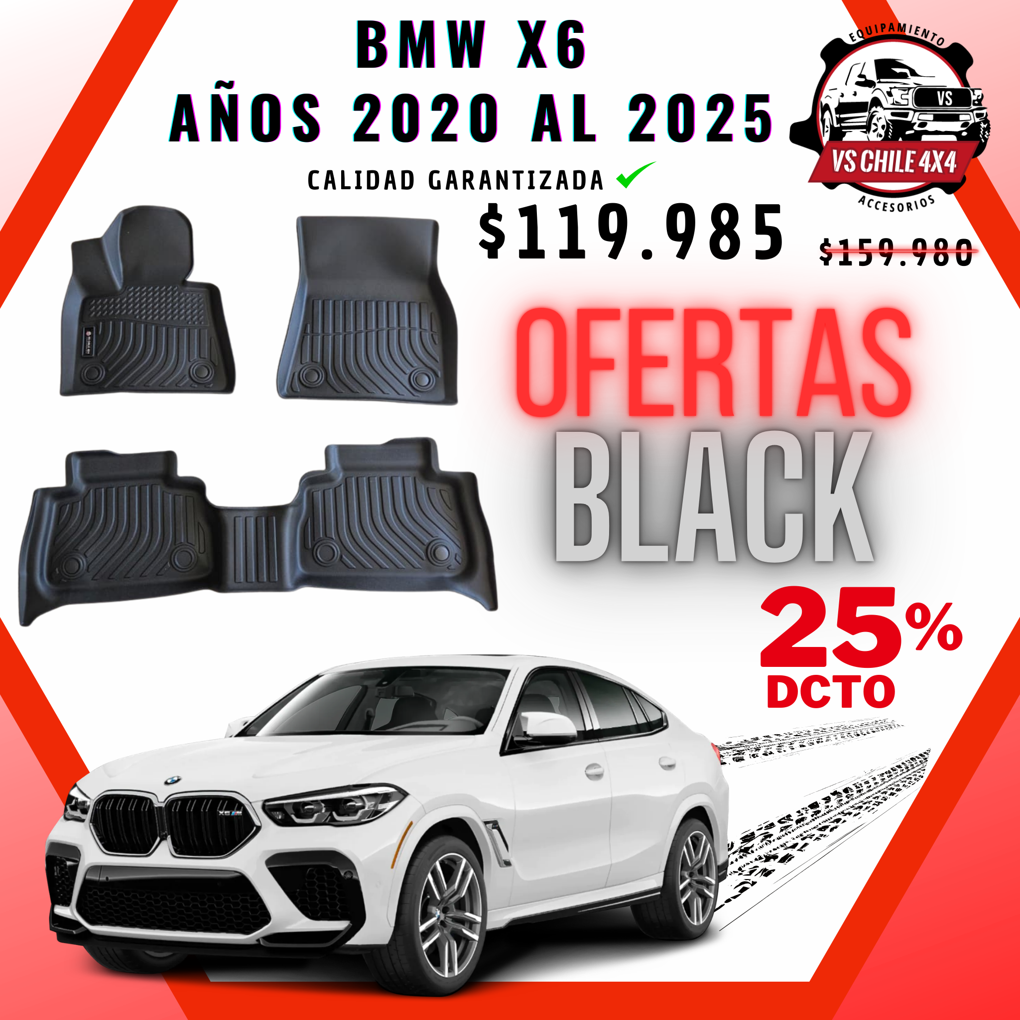 Pisos Calce Perfecto BMW X6 (2020 - 2025)