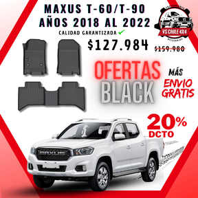 Pisos Calce Perfecto Maxus T60 / T90 Doble Cabina (2018 - 2022)