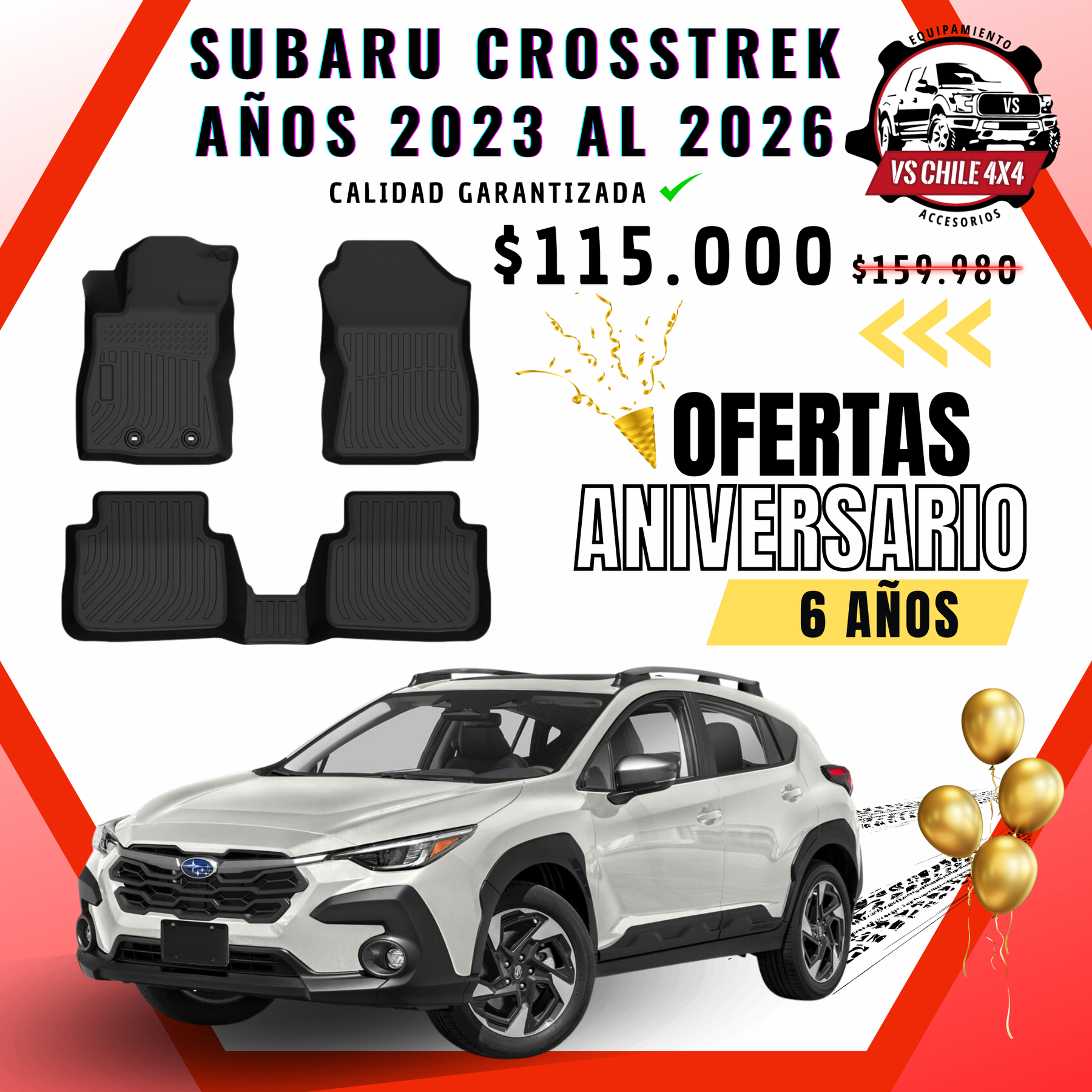 Pisos Calce Perfecto SUBARU CROSSTREK 2023-2026