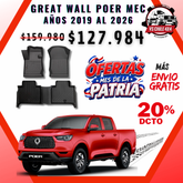 Pisos calce perfecto Great Wall Poer Transmisión Mecánica AÑOS 2019 AL 2026