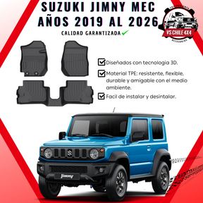 Pisos Calce Perfecto Suzuki Jimny Mecánico 3 Puertas 2019 al 2026