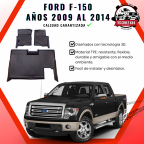 Pisos Calce Perfecto Ford F150 Doble Cabina (2009 - 2014)