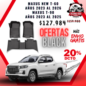 Pisos Calce Perfecto Maxus New T60 (años 2023 - 2027) Maxus T90 Doble (2023 - 2025)