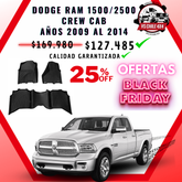 Pisos Calce Perfecto DODGE RAM 1500 (CREW CAB) años 2013 al 2018