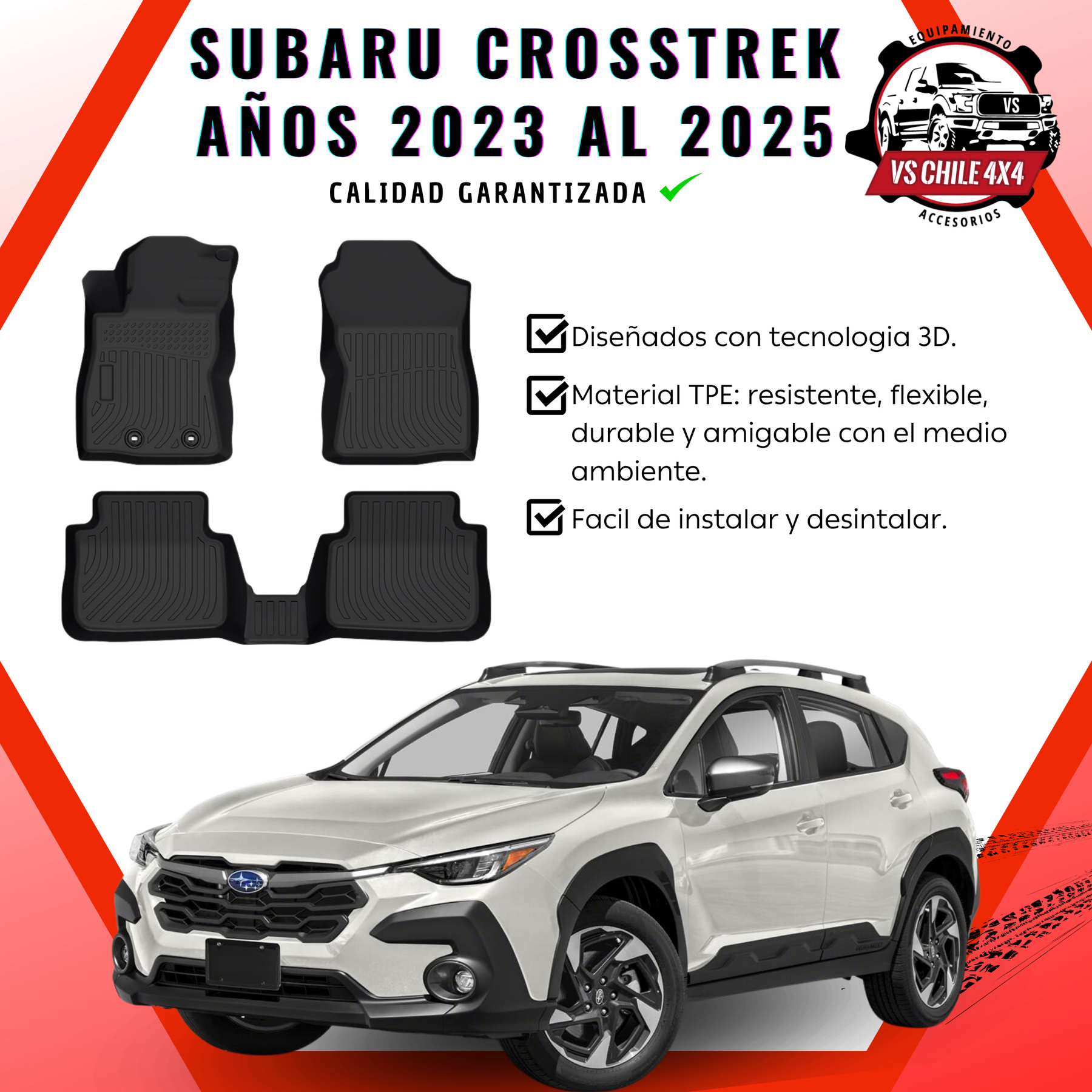 Pisos Calce Perfecto SUBARU CROSSTREK 2023-2025