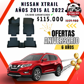 Pisos Calce Perfecto NISSAN XTRAIL X-TRAIL  años 2015 al 2022