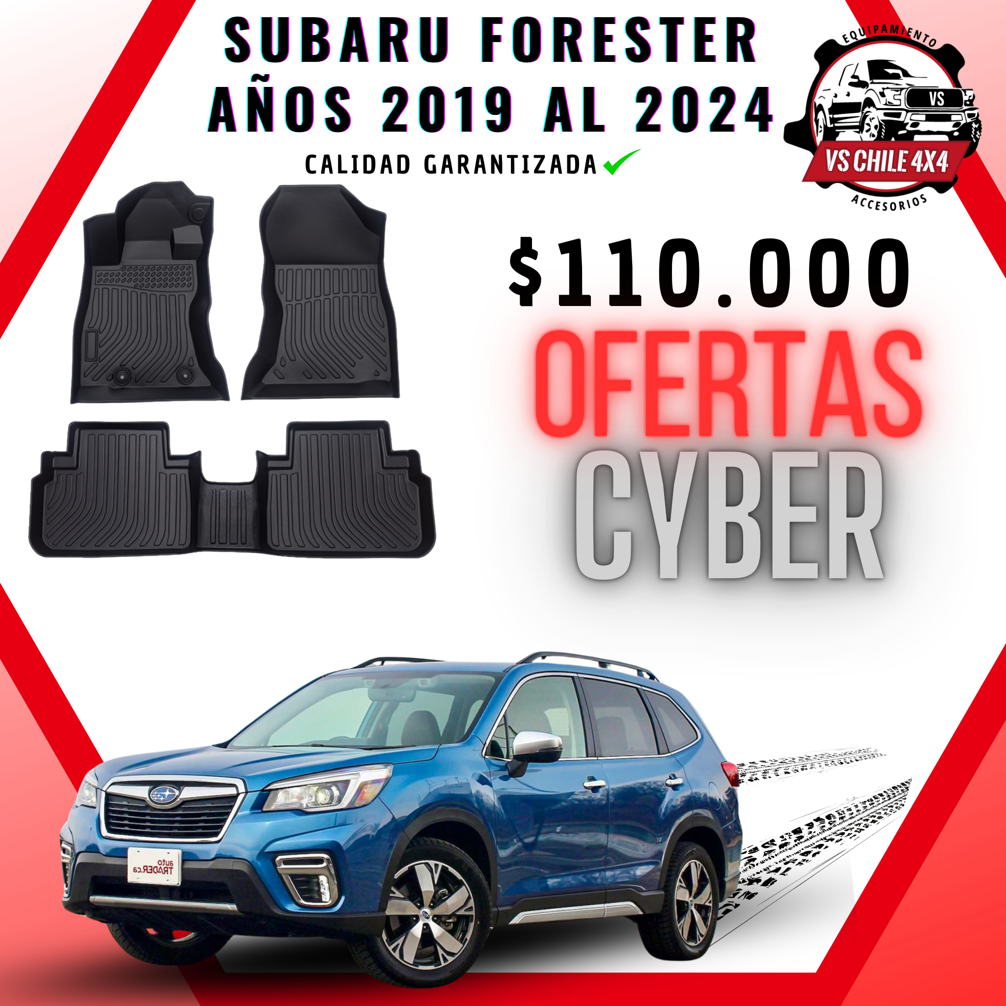 Pisos Calce Perfecto Subaru Forester Años 2019 Al 2024