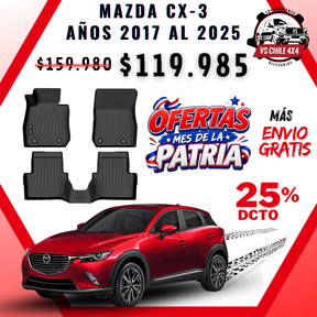 Pisos Calce Perfecto MAZDA CX-3 años 2017 al 2025