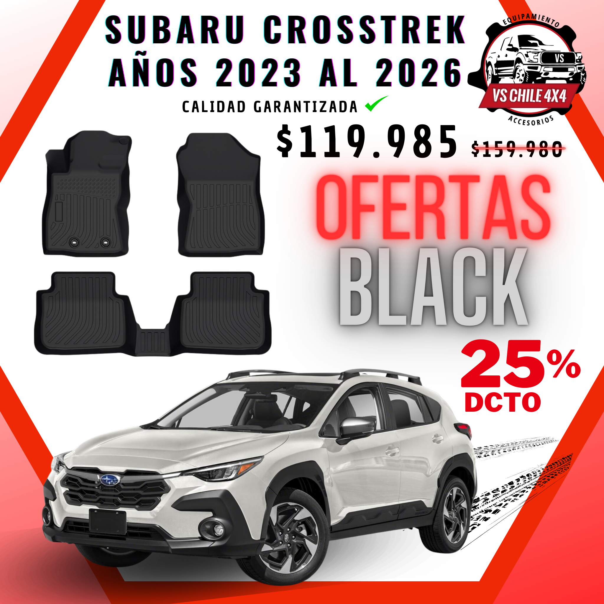 Pisos Calce Perfecto SUBARU CROSSTREK 2023-2026