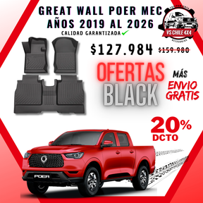 Pisos calce perfecto Great Wall Poer Transmisión Mecánica AÑOS 2019 AL 2026