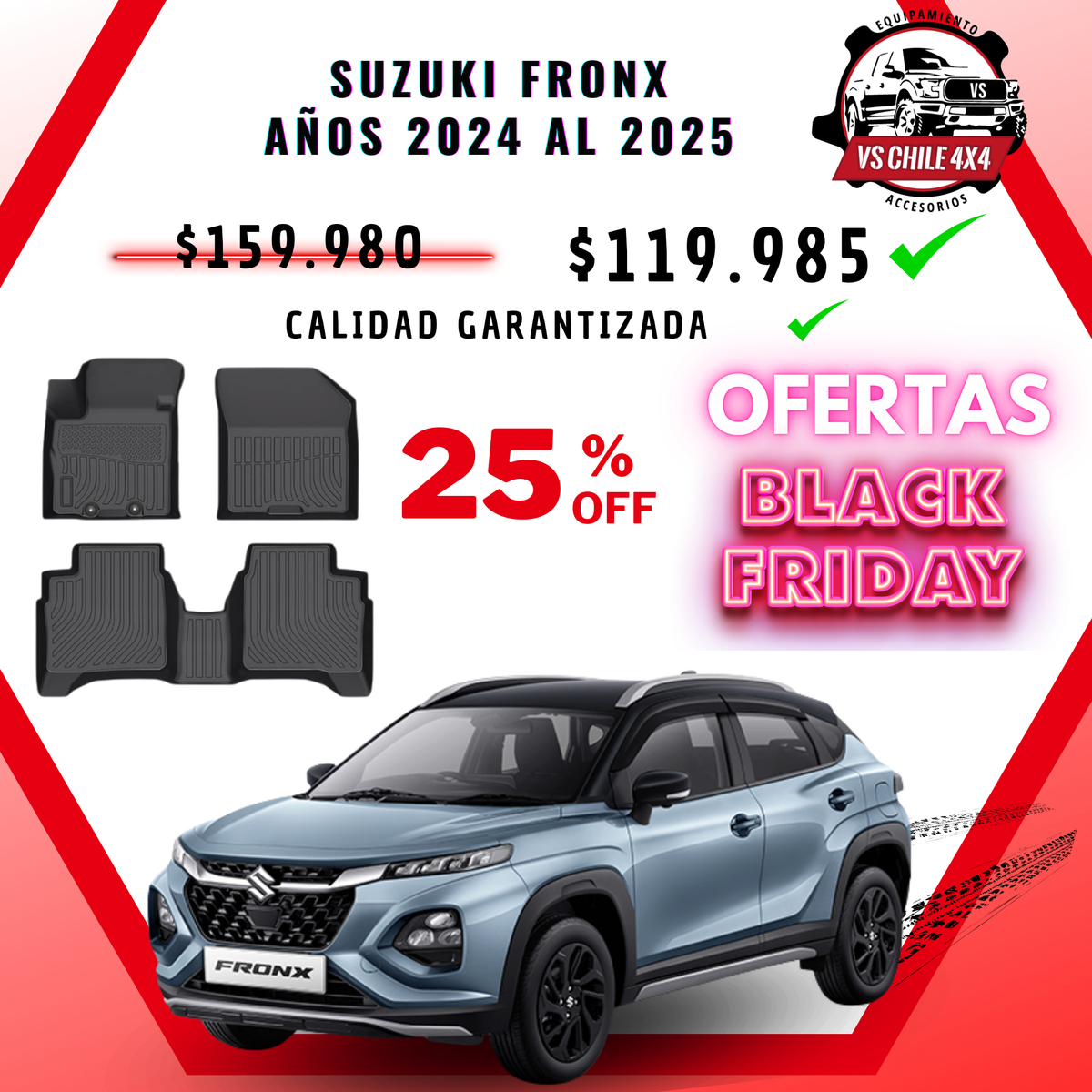 Pisos Calce Perfecto Suzuki Fronx (2024 - 2025)