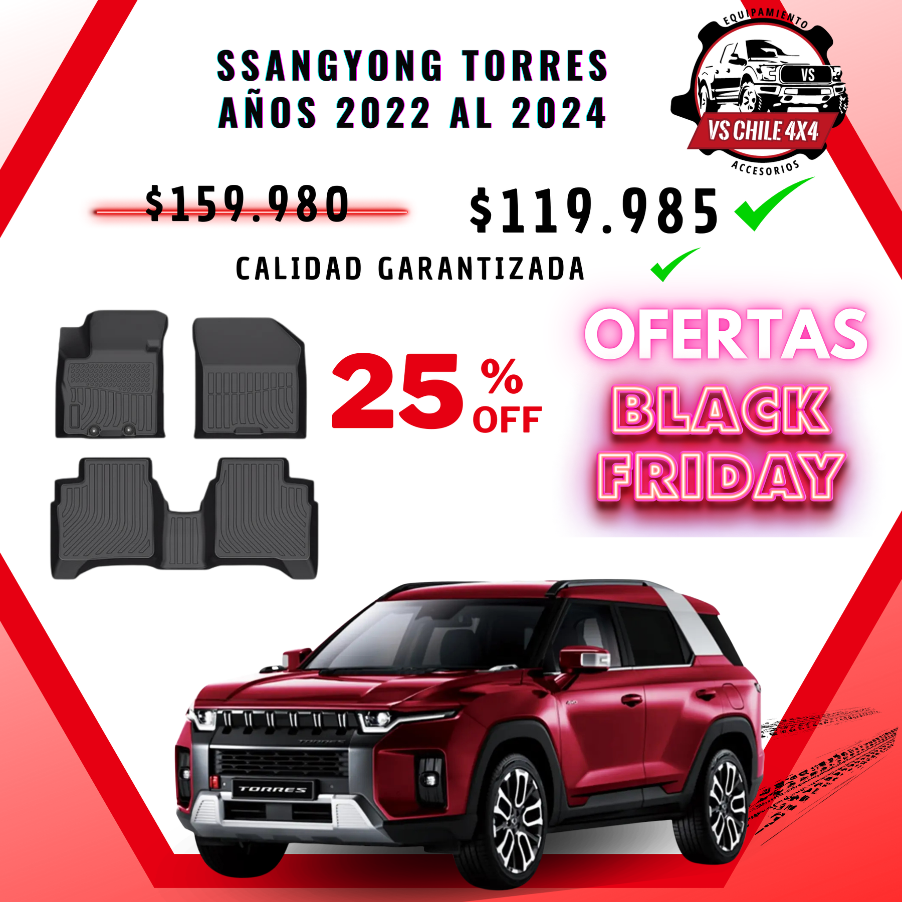 Pisos Calce Perfecto Ssangyong Torres (2022 - 2024)