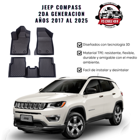 Pisos Calce Perfecto JEEP Compass 2017 al 2025