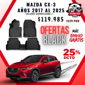 Pisos Calce Perfecto MAZDA CX-3 años 2017 al 2025