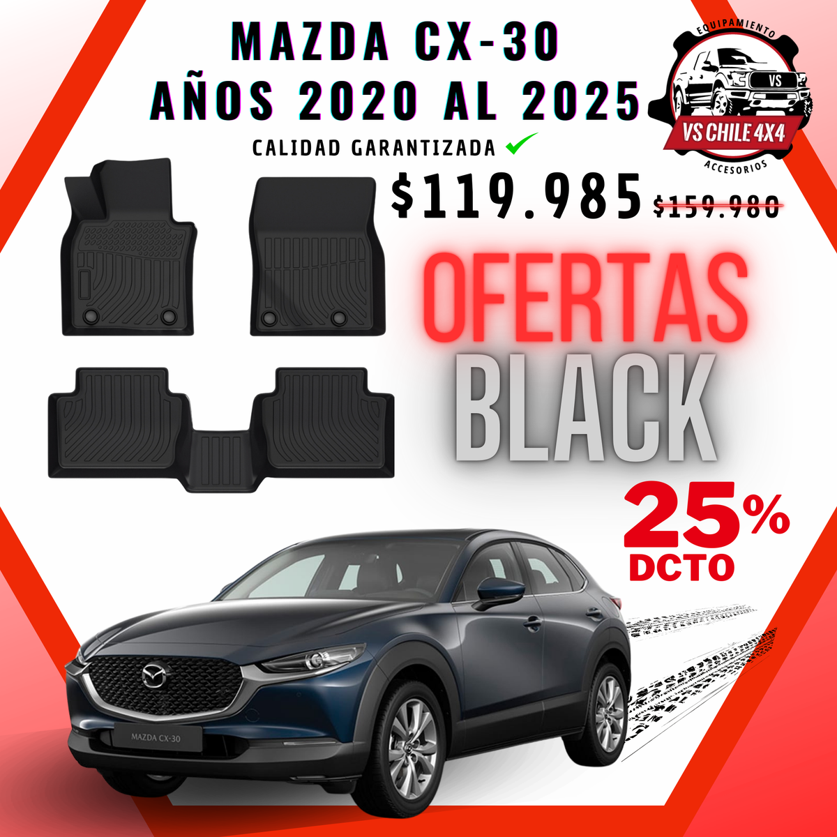 Pisos Calce Perfecto Mazda CX-30 / CX30 (2020 - 2025)