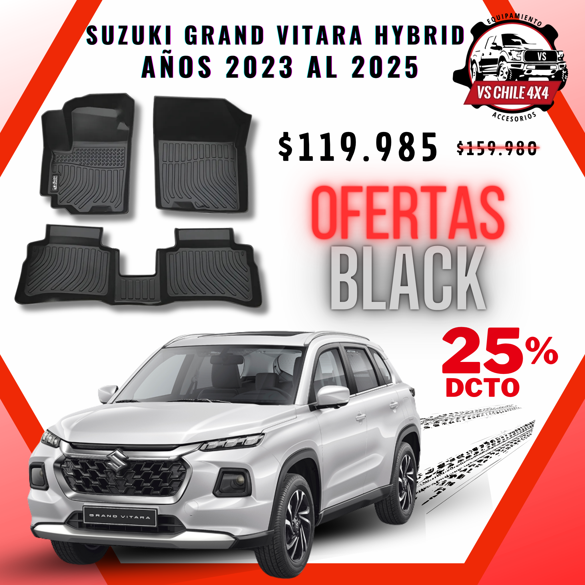 Pisos Calce Perfecto Suzuki Grand Vitara Hibrido (2023 - 2025)