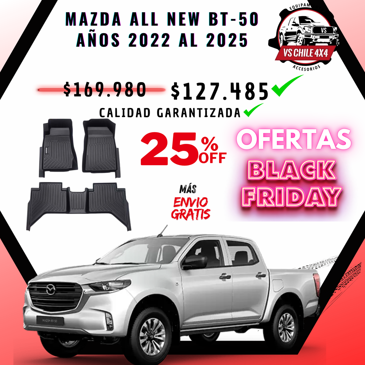 Pisos Calce Perfecto Mazda New BT-50 (2022 - 2025)