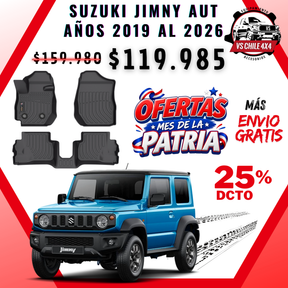 Pisos Calce Perfecto Suzuki Jimny Automatico 3 Puertas 2019 al 2026