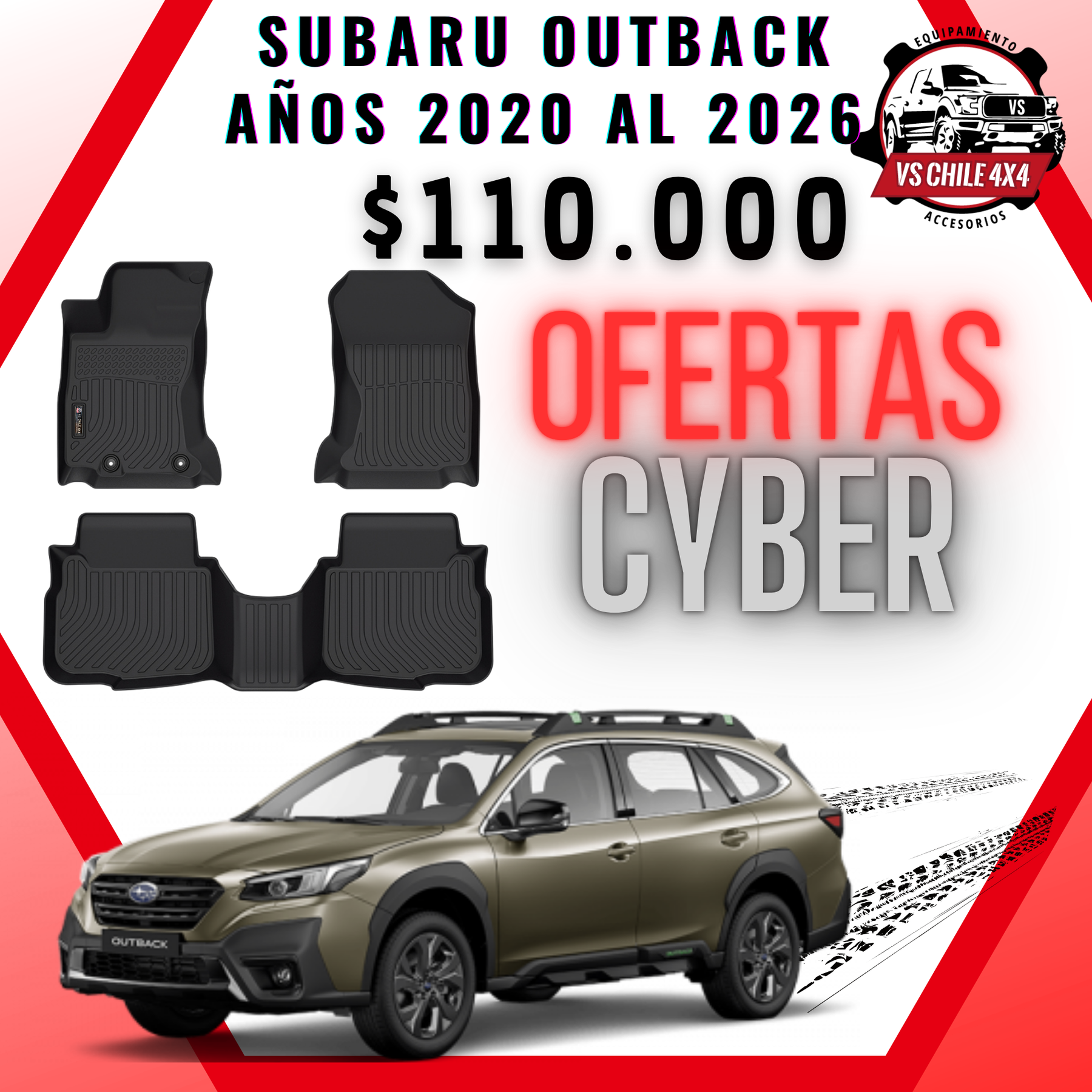 Pisos Calce Perfecto Subaru Outback 2020 al 2026
