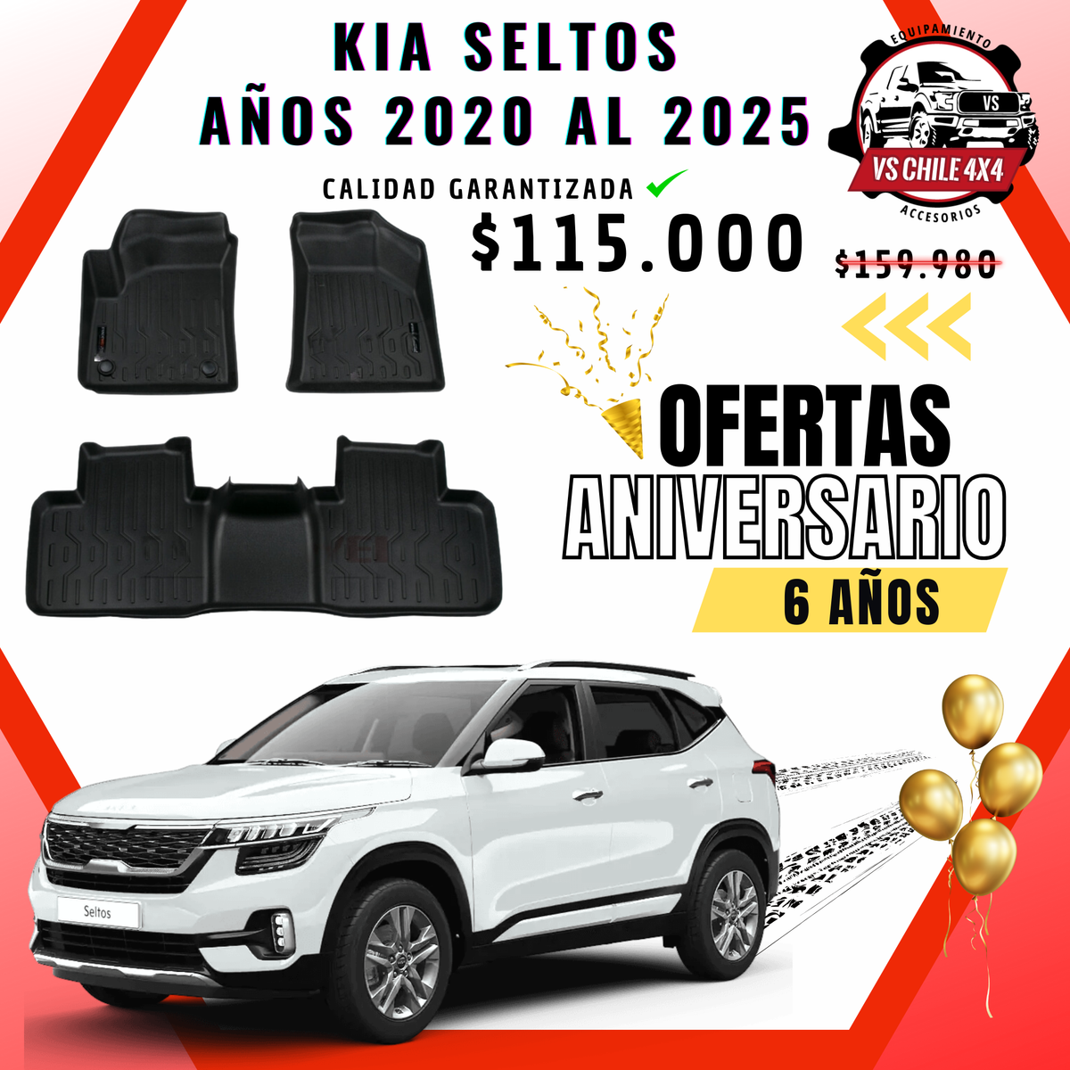 Pisos Calce Perfecto Kia Seltos (2020 - 2025)