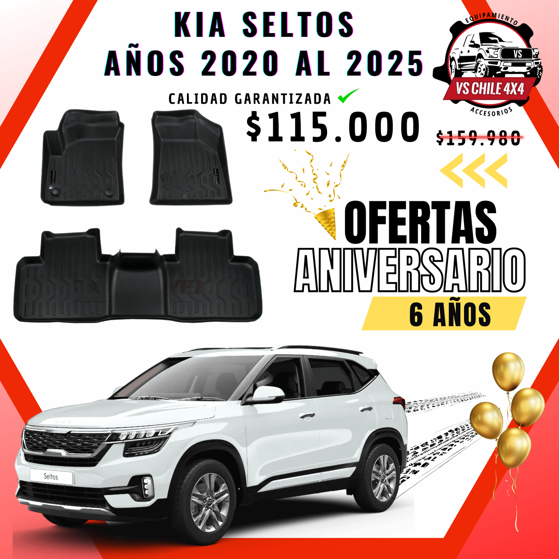 Pisos Calce Perfecto Kia Seltos (2020 - 2025)