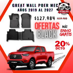Pisos calce perfecto Great Wall Poer Transmisión Mecánica AÑOS 2019 AL 2027