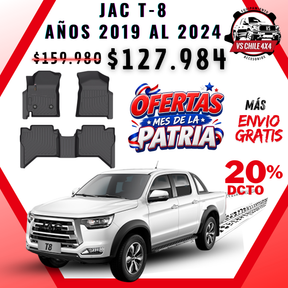 Pisos Calce Perfecto JAC T8 T-8 2019 al 2024