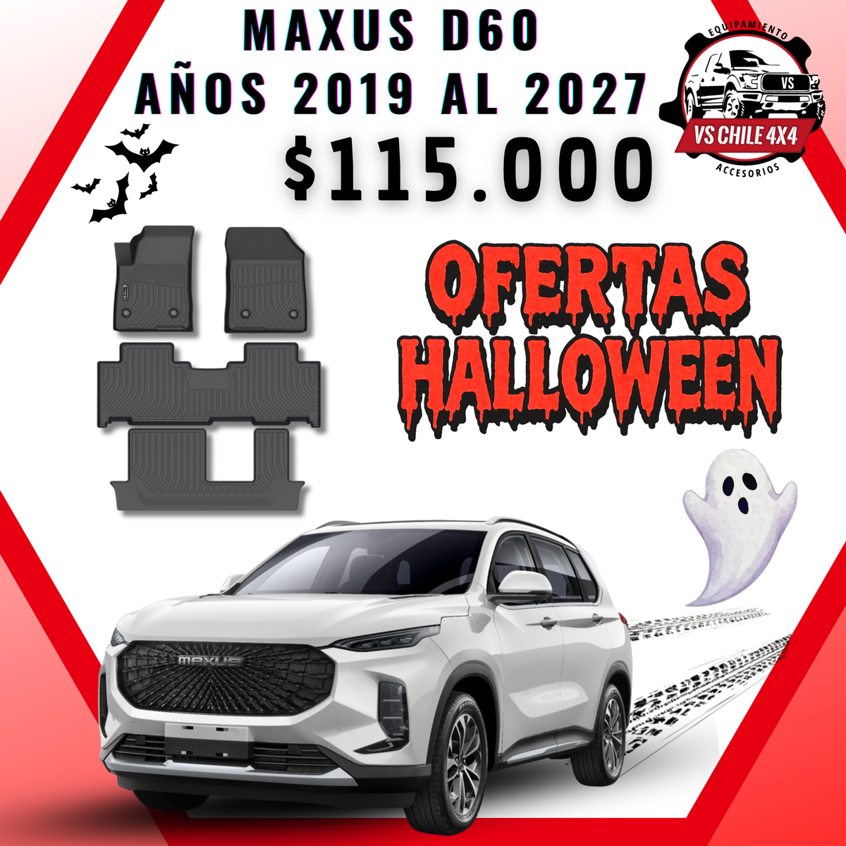 Pisos Calce Perfecto Maxus D60 SUV 3 Corridas (2019 - 2025)