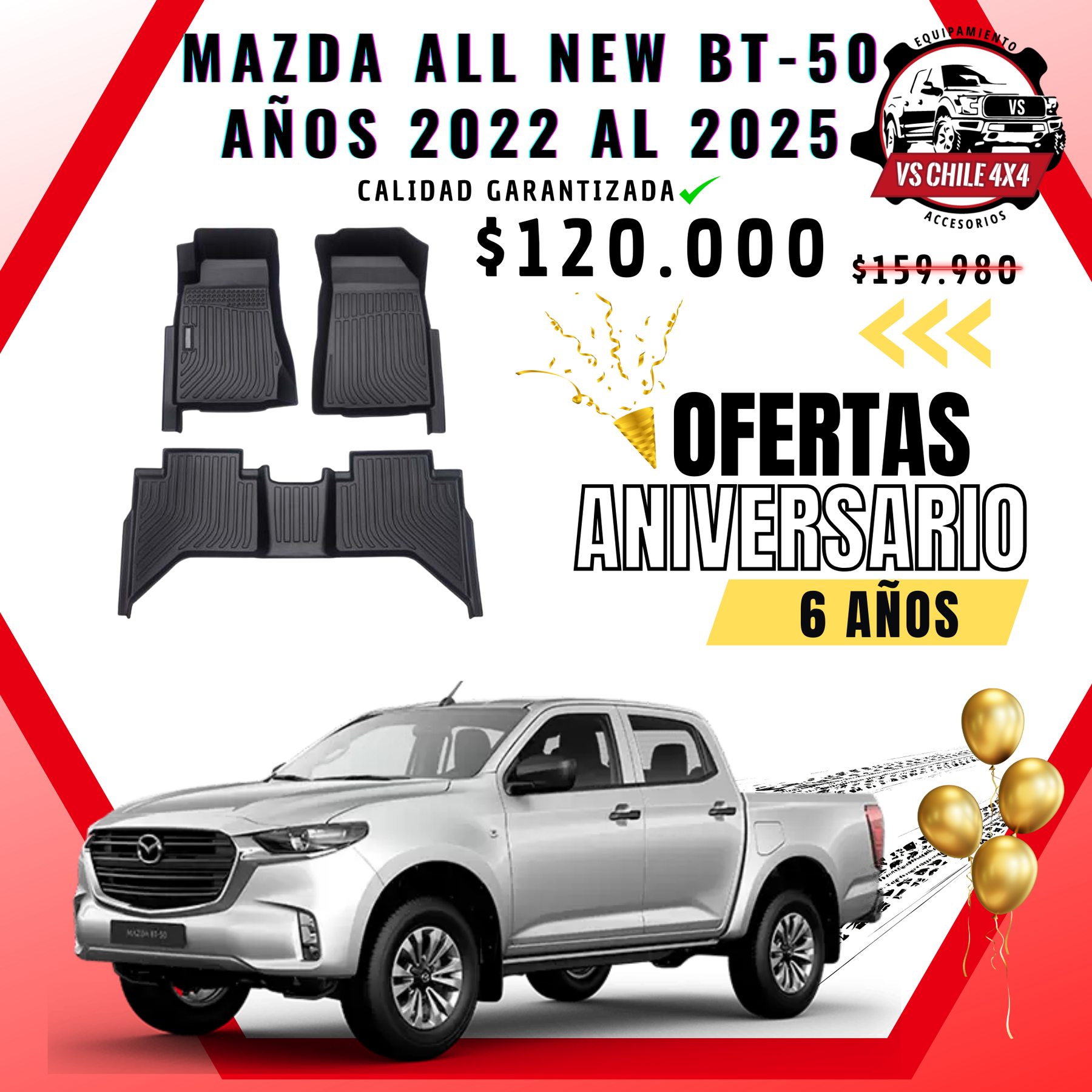 Pisos Calce Perfecto Mazda New BT-50 (2022 - 2025)