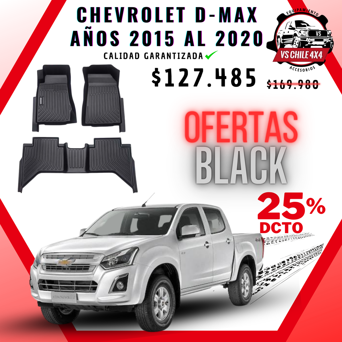 Pisos Calce Perfecto Chevrolet Dmax 2015 - 2020