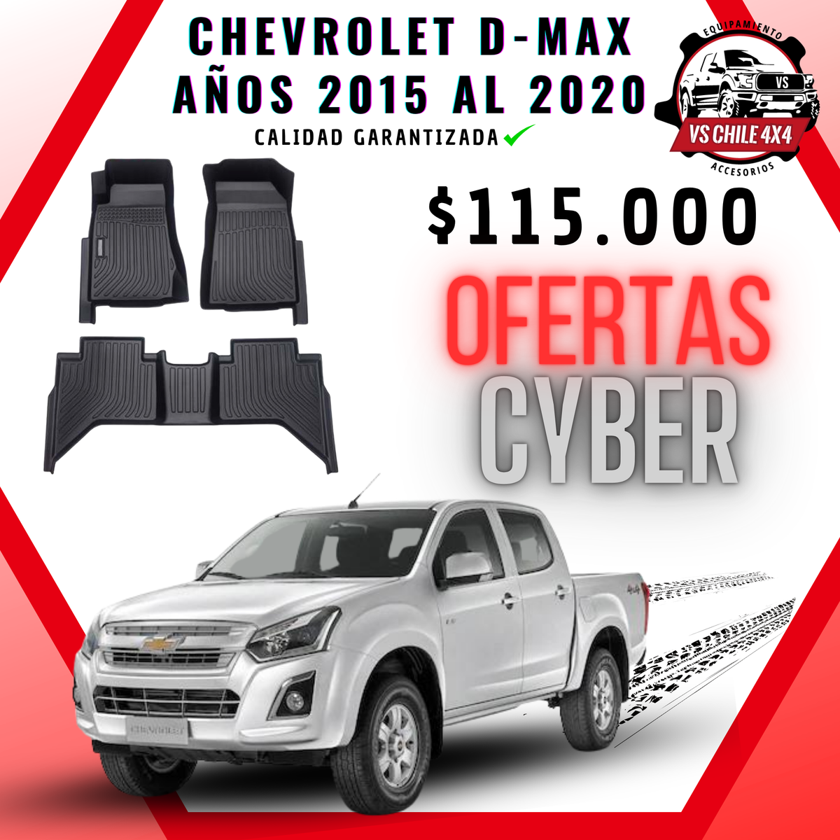 Pisos Calce Perfecto Chevrolet Dmax 2015 - 2020