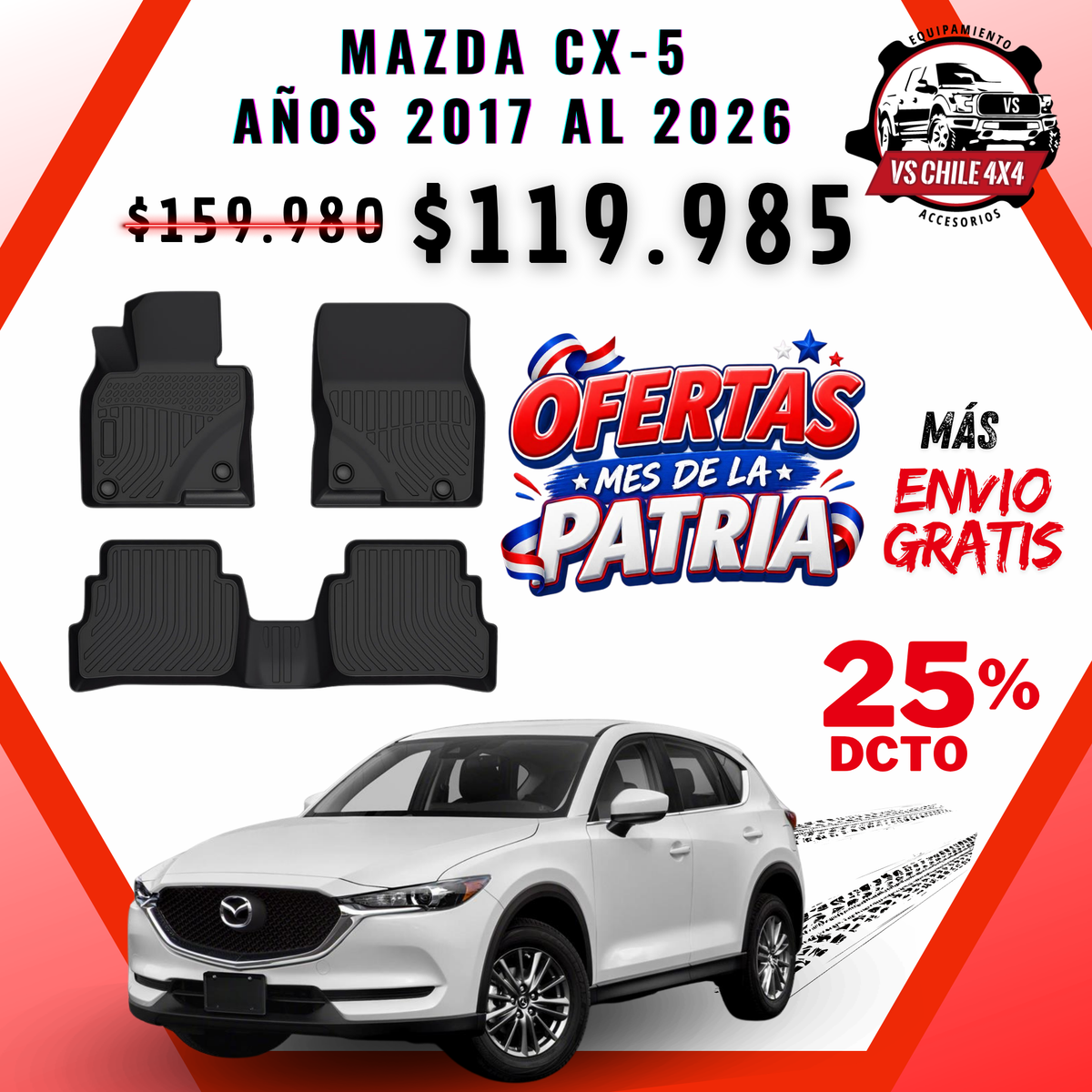 Pisos Calce Perfecto Mazda CX-5 / CX5 (2017 - 2026)