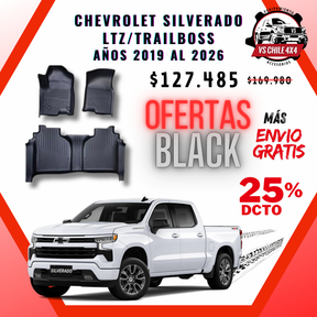 Pisos Calce Perfecto Chevrolet Silverado LTZ/TRAILBOSS 2019 al 2026