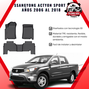 Pisos Calce Perfecto SsangYong Actyon Sport 2006 al 2018
