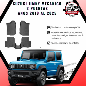 Pisos Calce Perfecto Suzuki Jimny Mecanico 3P 2019 al 2025
