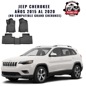Pisos Calce Perfecto JEEP CHEROKEE años 2015 al 2020 NO COMPATIBLE PARA GRAND CHEROKEE