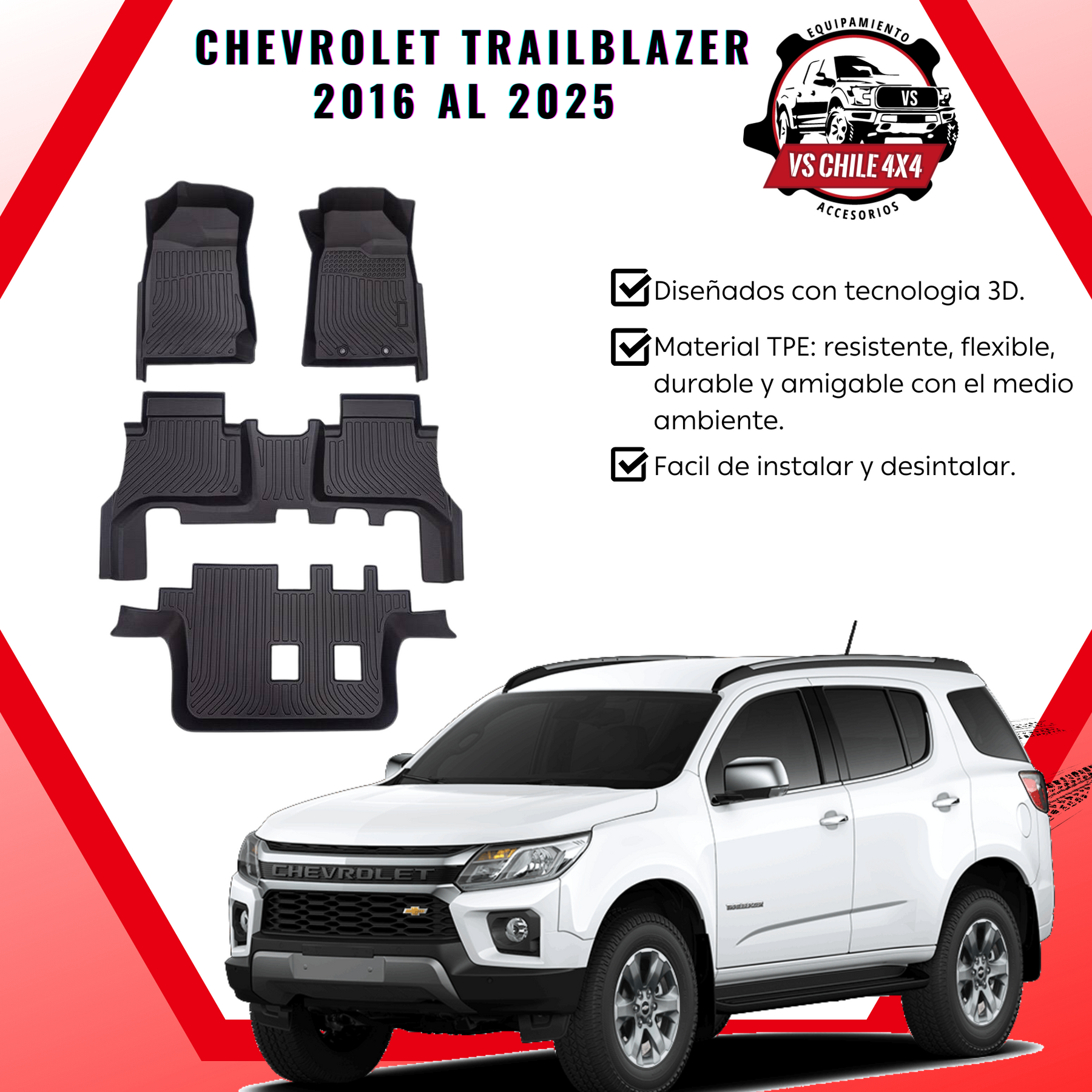 CHEVROLET TRAILBLAZER AÑOS 2016 AL 2025