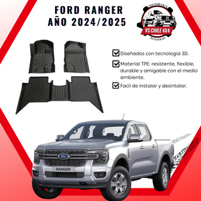Pisos Calce Perfecto Ford Ranger T9 (2024 - 2025)