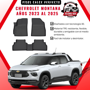 Pisos Calce Perfecto Chevrolet Montana Doble Cabina (2023 - 2025)