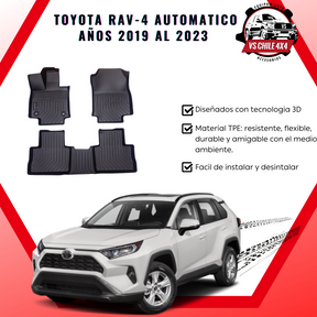 Pisos Calce Perfecto TOYOTA RAV 4 Automática años 2019 al 2023