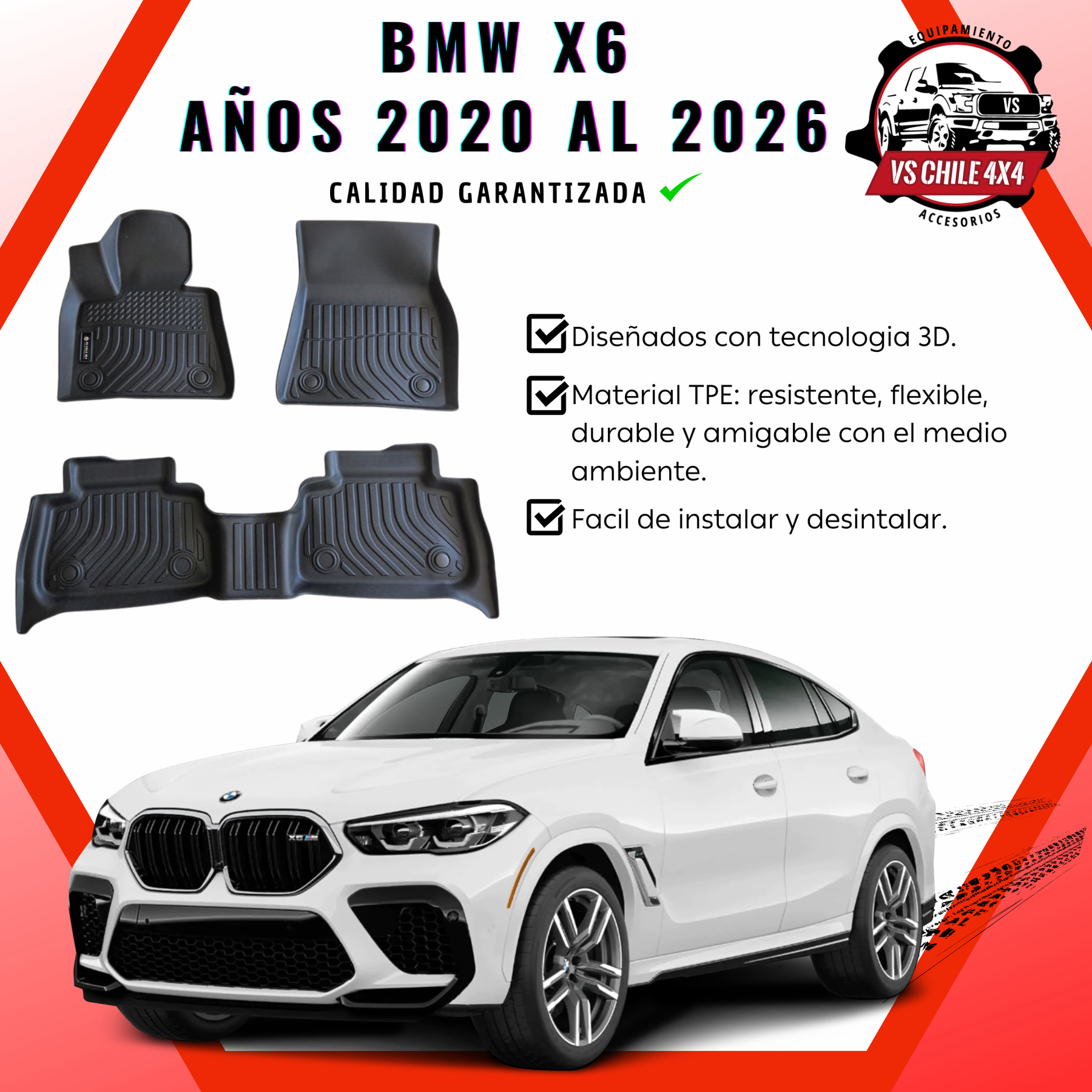 Pisos Calce Perfecto BMW X6 (2020 - 2026)