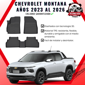Pisos Calce Perfecto Chevrolet Montana Doble Cabina (2023 - 2026)