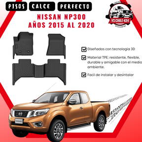 (PREVENTA) Pisos Calce Perfecto NISSAN NP300 años 2015 al 2020