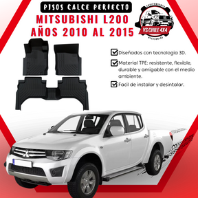 Pisos Calce Perfecto Mitsubishi L200 años 2010 al 2015