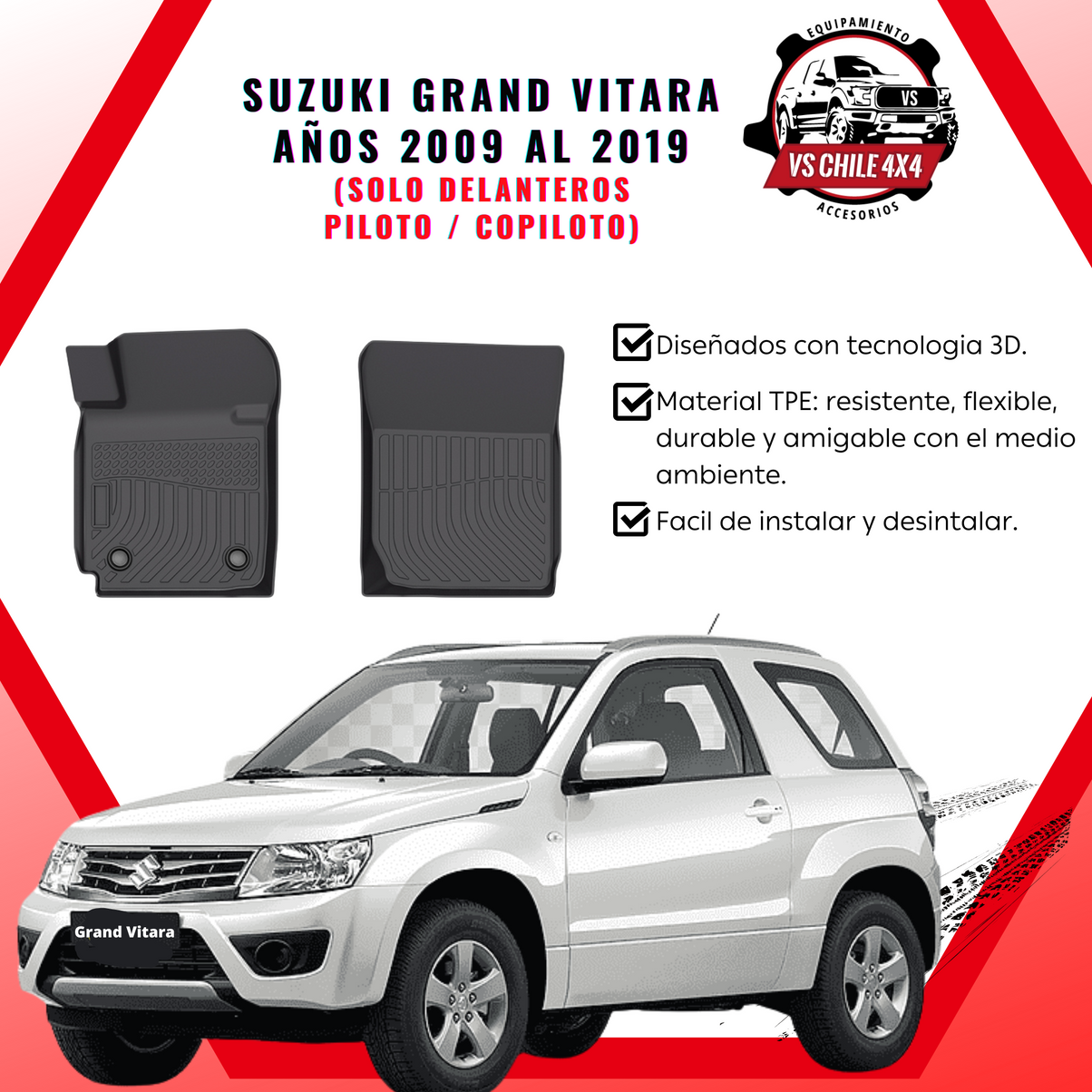 Suzuki Grand Vitara años 2009 al 2019 (solo delanteros)